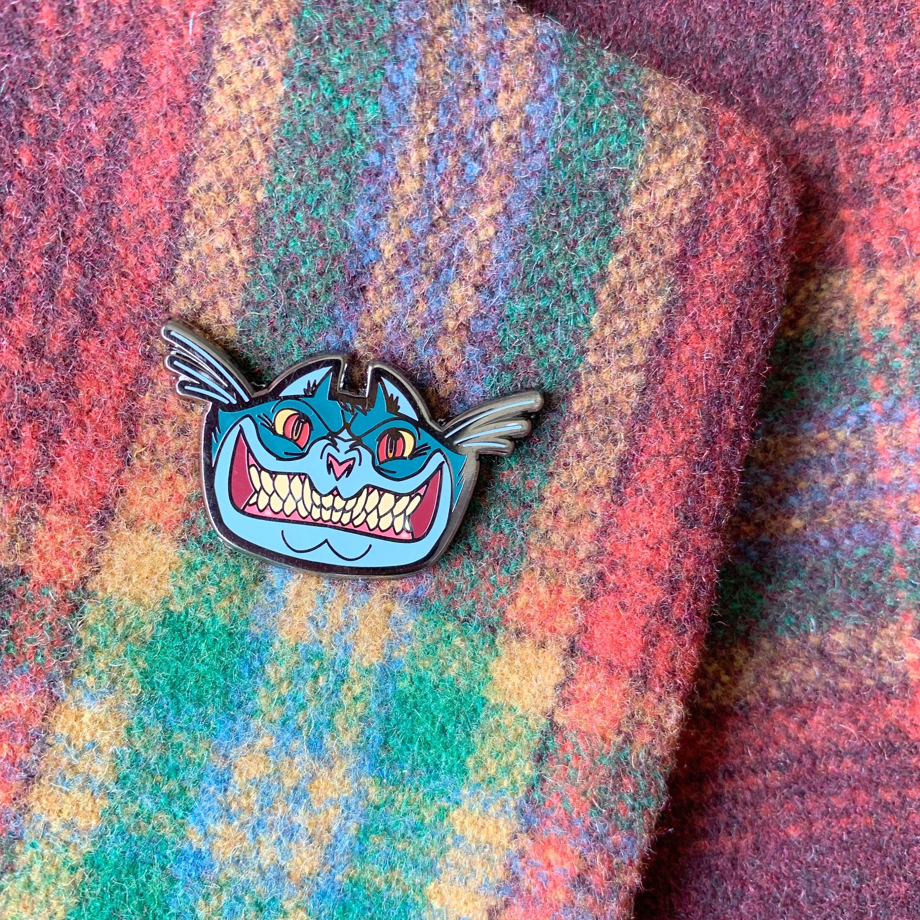 Cheshire Cat Enamel Pin