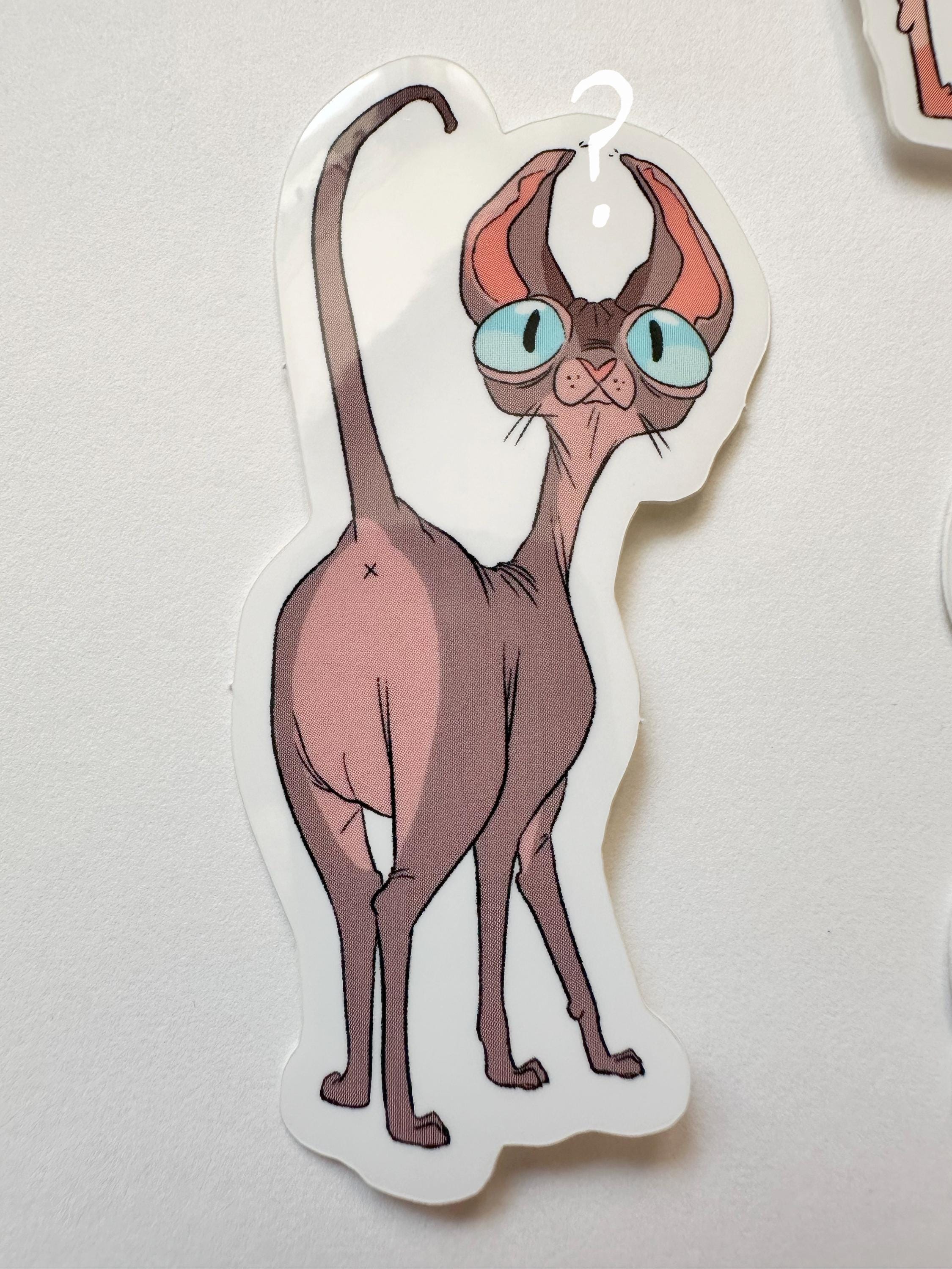 Sphynx Cat Sticker Set - 5 Stickers
