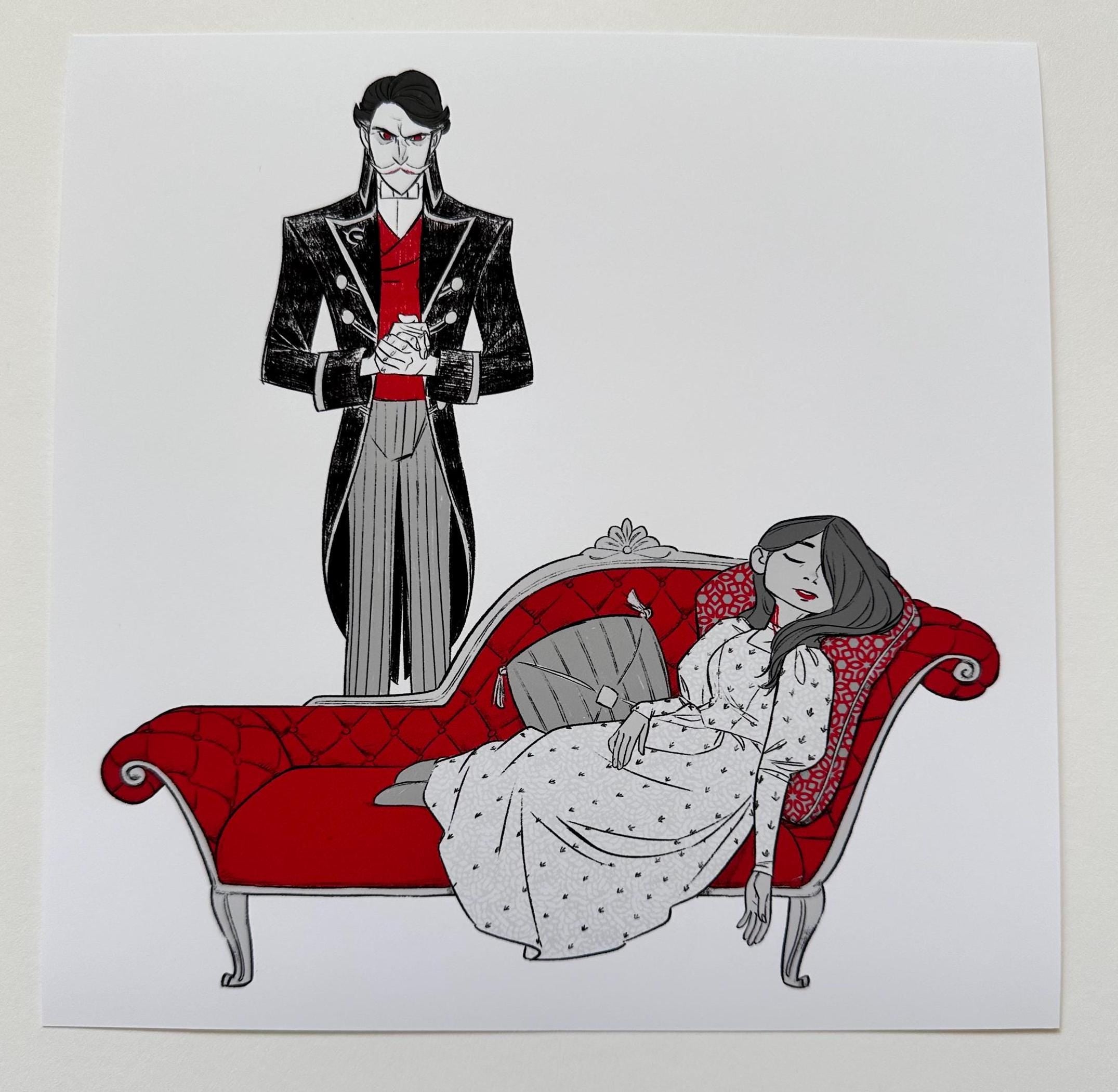 Dracula - Fine Art Giclee Print (8"x8")