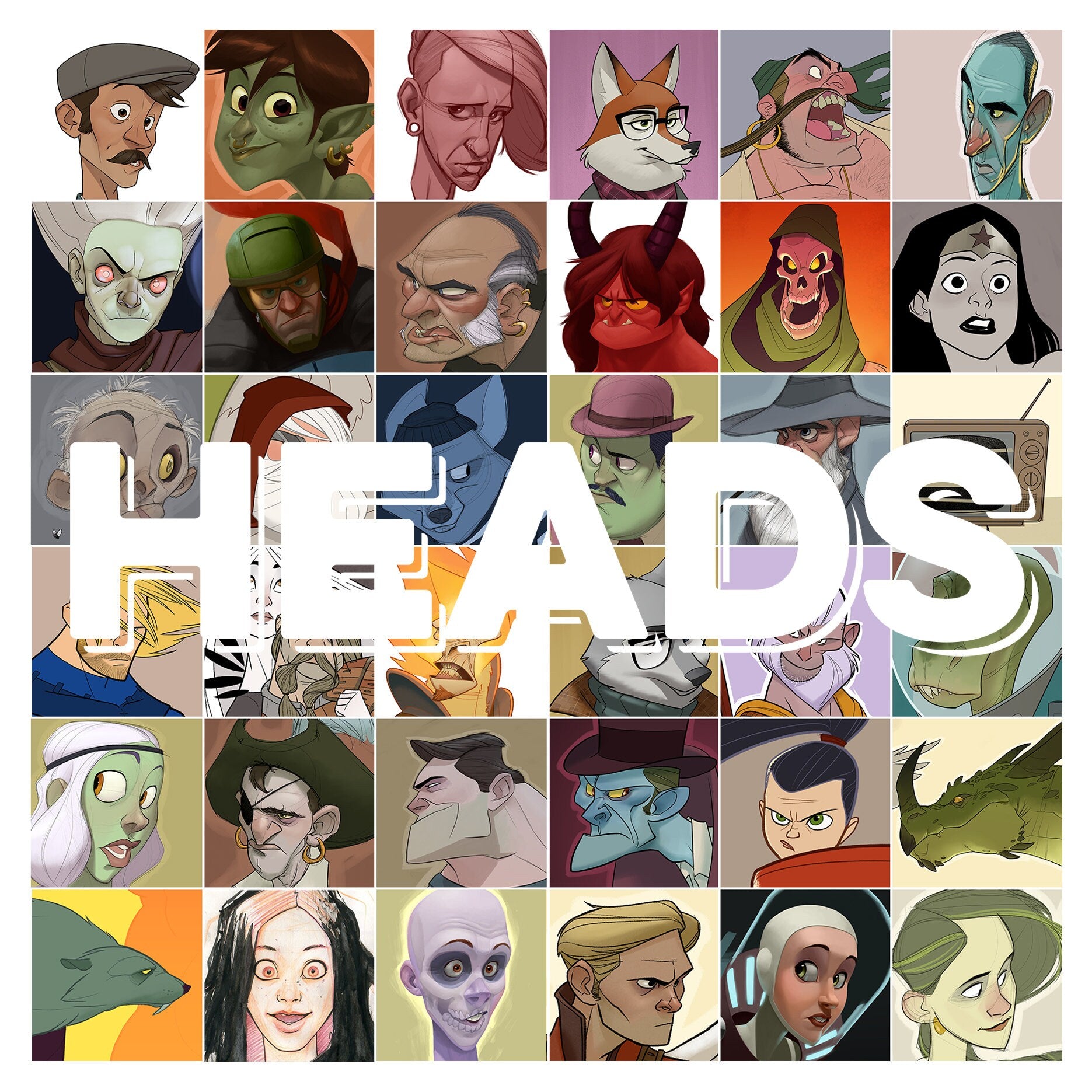 HEADS, An Art Book Featuring the Face