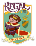 Regal as All Get-Out Vinyl Sticker (3"x4")
